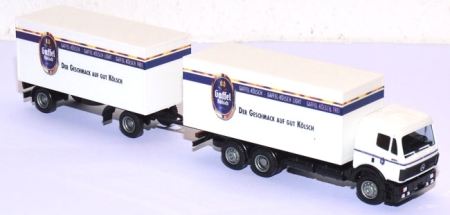 Mercedes-​Benz SK Koffer-​Lastzug Gaffel Kölsch