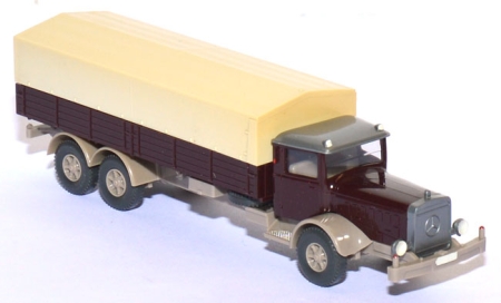 Mercedes-​​​​​​​​Benz L 10000 Pritschen-​​​​​​​​LKW schwarzrot