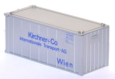 Container 20 ft Kirchner+Co Wien silber