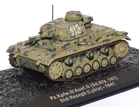 Panzer Kpfw. III  Ausf. G (Sd.Kfz.141) 21st Panzer Division Libya 1941