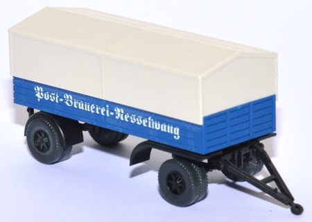 LKW-Anhänger Pritsche Post-Brauerei Nesselwang