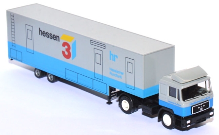 MAN F8 Jumbokoffersattelzug Hessischer Rundfunk hr1234