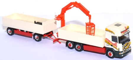 Scania TL Baustoffhängerzug mit Kran Menath