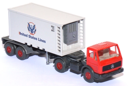 Mercedes-Benz NG 1619 S Kühlcontainer-Sattelzug United States Lines