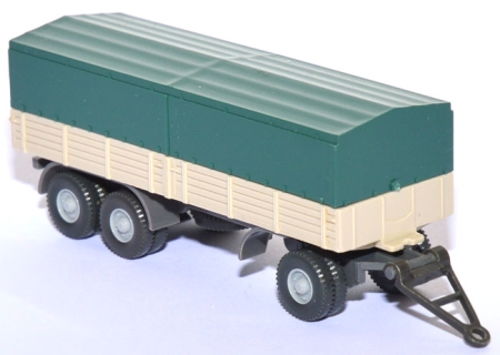Pritschen-LKW-Anhänger 3achsig (Typ 2) hellelfenbein
