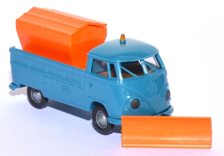 VW T1 Pritsche im Wintereinsatz blau
