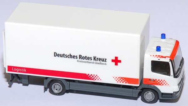 Shop für gebrauchte Modellautos - Mercedes-Benz Atego 815  Koffer-LKW DRK Gladbeck