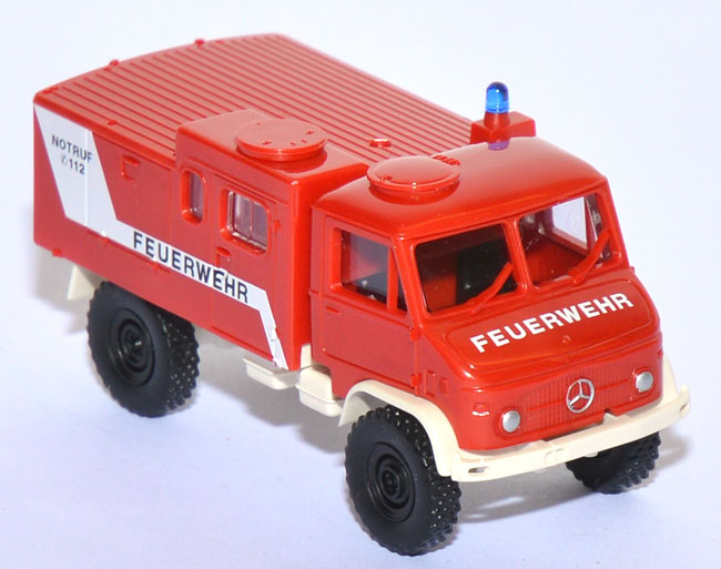 BoS 87786 MB Mercedes Benz Unimog S 404 Feuerwehr LF 8 neutral rot LKW 1:87 H0 