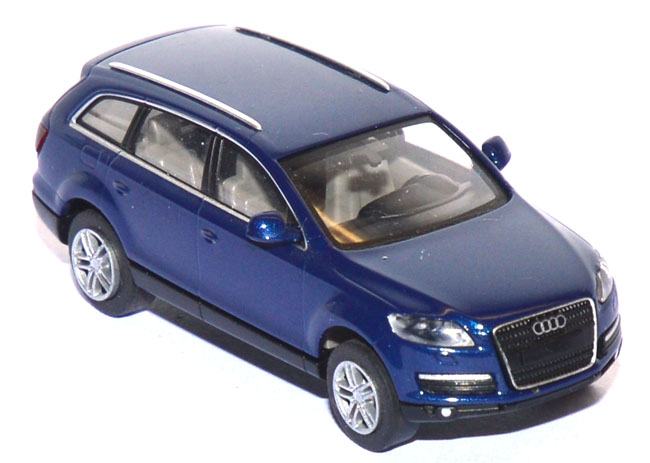 Shop für gebrauchte Modellautos - Audi Q7 kobaltblaumetallic