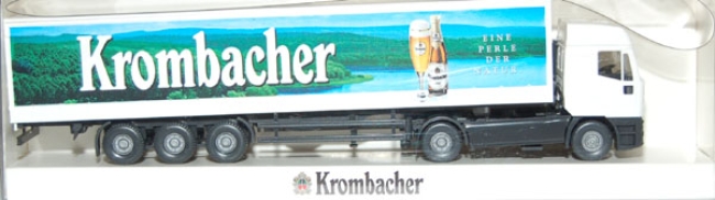 Iveco EuroStar Gardinenplanensattelzug Krombacher