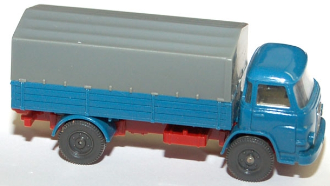 MAN 415 F Frontlenker Pritschen-LKW azurblau