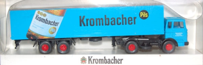 Mercedes-Benz LPS 1620 Koffersattelzug Krombacher adriablau