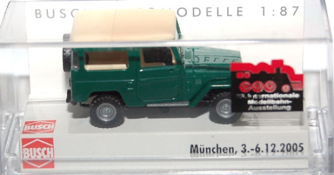 Toyota Landcruiser J 4 mit Hardtop Messe München grün