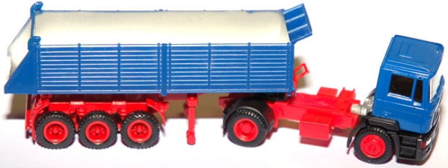 MAN F 2000 Hinterkippersattelzug blau