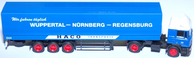 MAN F 2000 Pritschensattelzug Haco Transporte