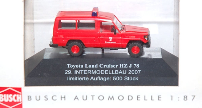 Toyota Land Cruiser HZJ 78 Feuerwehr Intermodellbau 2007