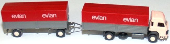 Saurer D 290/330 Pritschenlastzug Evian