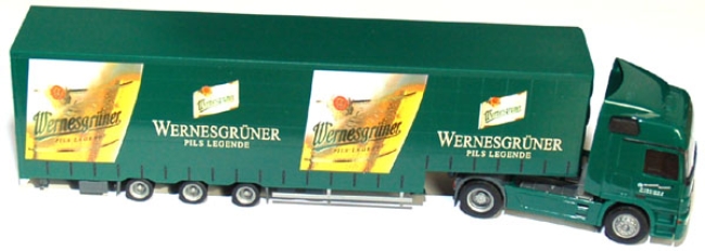 Mercedes-Benz Actros L 02 Jumboplanen-Sattelzug Wernesgrüner