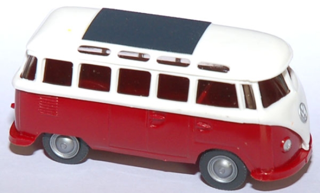 VW T1 Panoramabus Samba weiß / rubinrot