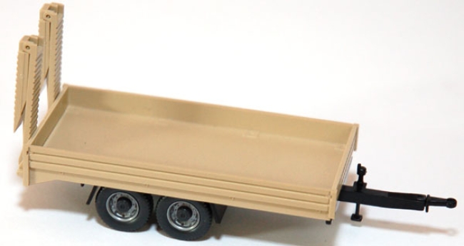 Tandemtrailer für Mini-Bagger 2achsig beige