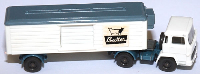 Magirus 100 D 7 FS Kühlkoffersattelzug Butter