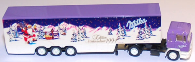 MAN F 90 Koffersattelzug Milka Weihnachten 1994