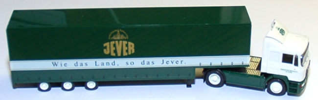 MAN F 90 Gardinenplanensattelzug Jever