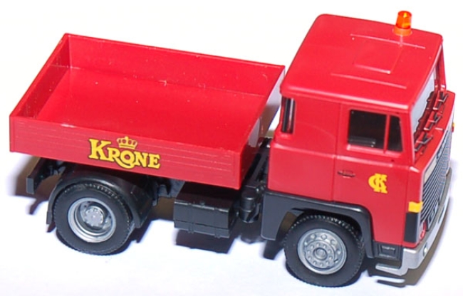 Scania 111 Zugmaschine mit Ballastpritsche Circus Krone rot