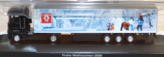 Renault Magnum Eurokoffer-Sattelzug Weihnachten 2009 schwarz