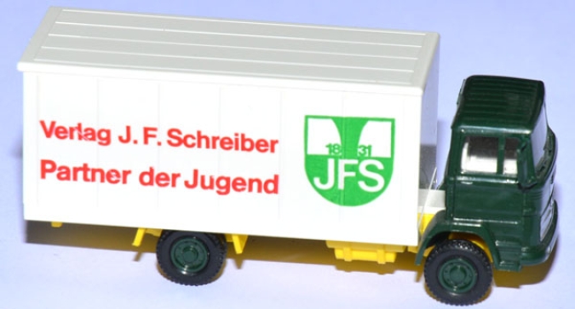 Mercedes-Benz 806 Koffer-LKW Verlag J. F. Schreiber grün