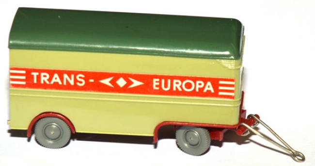 Möbelwagen-Anhänger Trans-Europa lindgrün