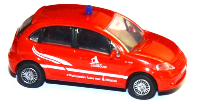 Citroen C3 Feuerwehr Stadt Luxembourg rot