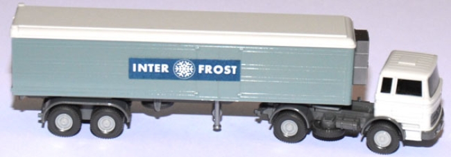 Mercedes-Benz LPS 1620 Kühlkoffersattelzug Inter-Frost altweiß