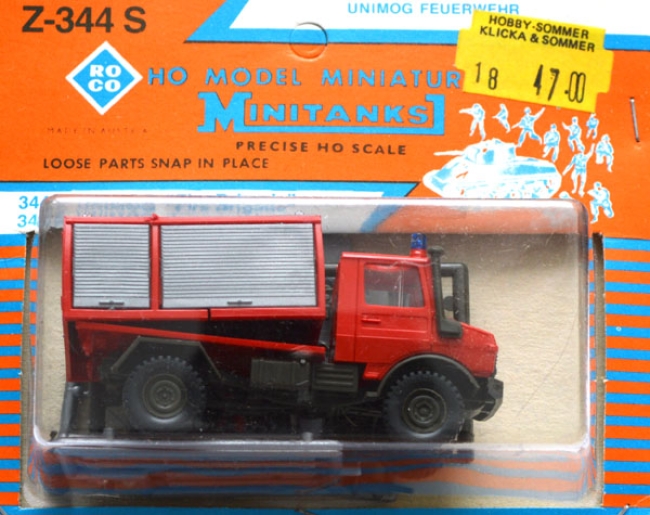 Mercedes-Benz Unimog U 344 S TLF 8/18 Feuerwehr rot