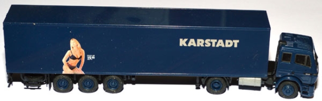 Mercedes-Benz SK 1850 Koffersattelzug Karstadt blau