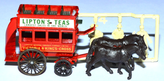 Horse Drawn Omnibus Liptons Teas rot