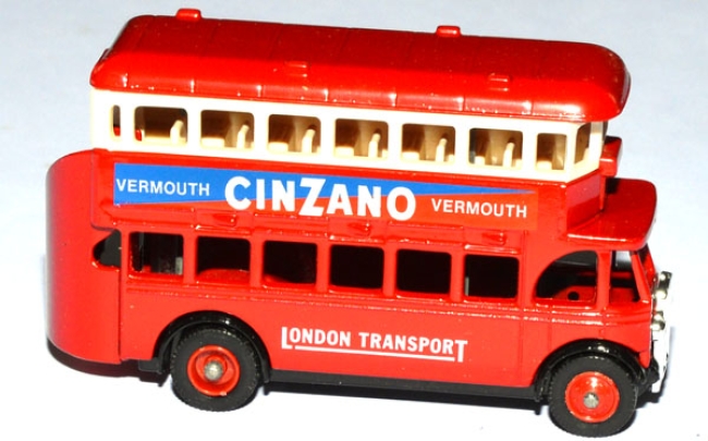 AEC Regal Double Deck Bus 1932 Cinzano rot