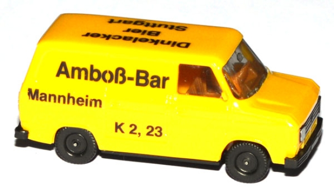 Ford Transit MK2 Kasten Dinkelacker/Amboß-Bar Mannheim gelb