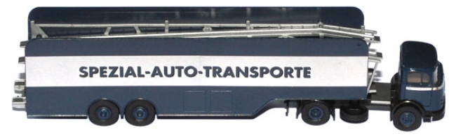 Mercedes-Benz LPS 338 Autotransport-Sattelzug blau