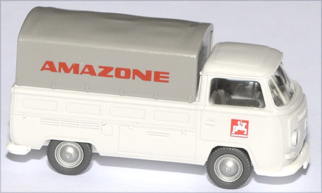 VW T2 Pritsche mit Plane Amazone 1967 lichtgrau