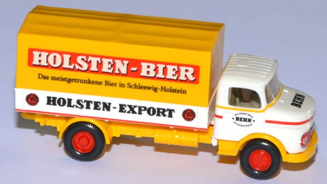 Mercedes-Benz L 1413 Pritschen-Lkw Holsten-Bier weiß