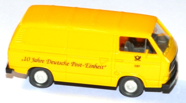 VW T3 Kasten Post 10 Jahre Deutsche Post-Einheit gelb