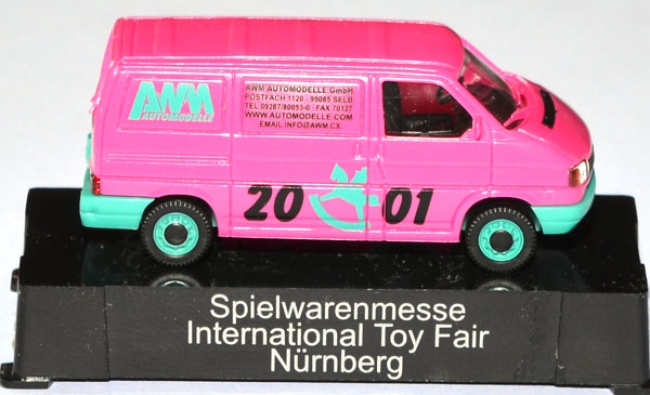 VW T4 Kasten lang AWM 2001 Spielwarenmesse pink