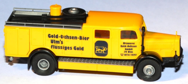 Mercedes-Benz L 4500 LF 25 Gold-Ochsen-Bier Ulm gelb