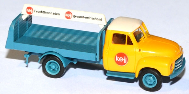 Opel Blitz 1952 Getränkewagen Keli Fruchtlimonaden gelb