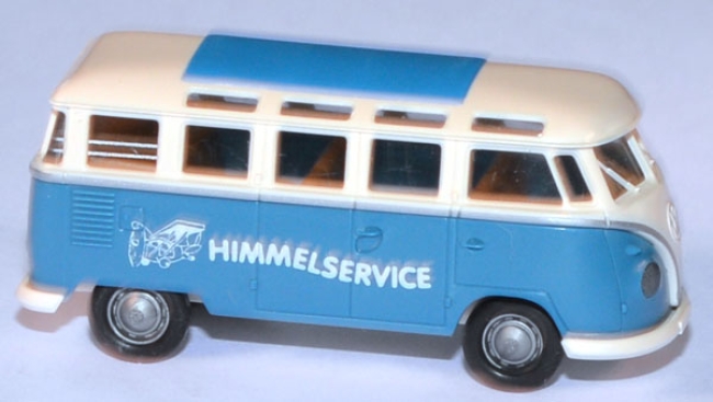 VW T1 Bus Samba 10 Jahre Himmelservice blau