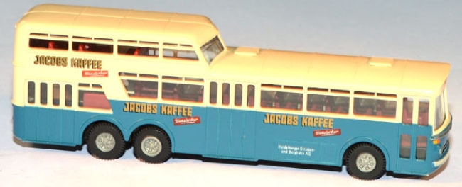 Mercedes-Benz Anderthalbdecker-Bus O 317 HSB Jacob Kaffee blau