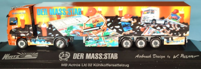 Mercedes-Benz Actros LH Kühlkoffer-Sattelzug 25 Jahre DER MASS:STAB / Wirtz Airbrush