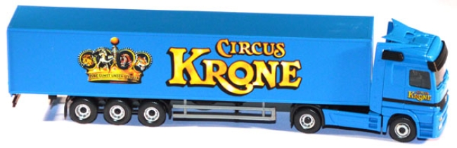 Mercedes-Benz Actros Koffersattelzug Circus Krone lichtblau