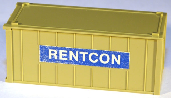 Container 20 ft. Rentcon grünlichbeige